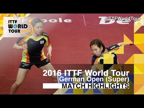 German Open 2016 Highlights: JEON Jihee/YANG Haeun vs  HAN Ying/IVANCAN Irene (Final)