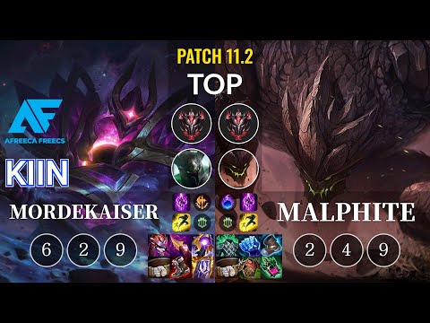 AF Kiin Mordekaiser vs Malphite Top - KR Patch 11.2