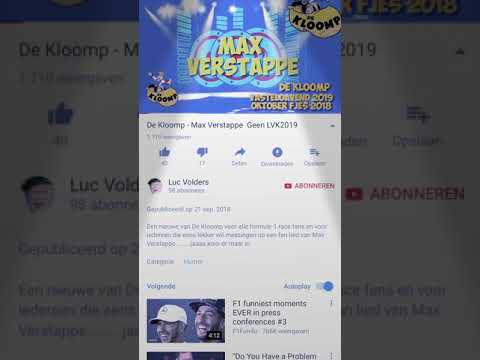 De Kloomp - Max Verstappen carnavalslied Re Upload!!