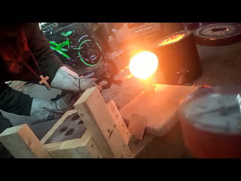 Quick sand cast pour and 2 sided coin.