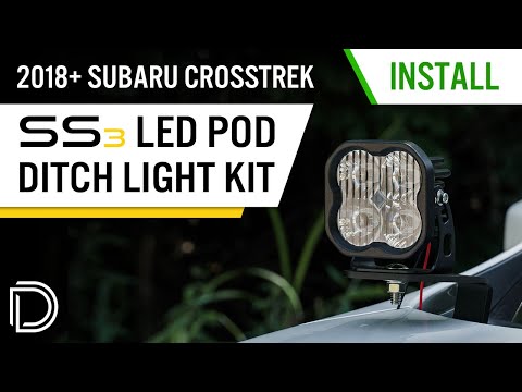 How to Install Ditch Light Bracket Kit for 2018-2023 Subaru Crosstrek | Diode Dynamics