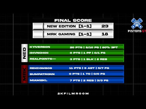PISTONS GT 3V3 FINALS: MRK GAMING (Miami2k)  V.S.  NEW EDITION - GAME 2