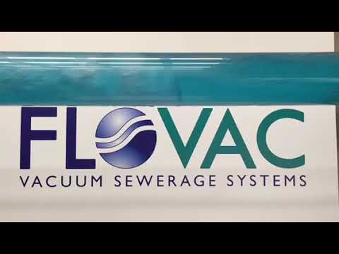 Crack in a vacuum sewerage pipe network