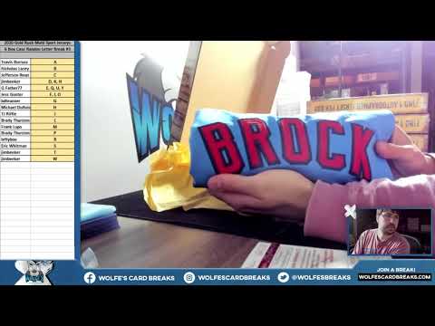 2020 Gold Rush Autographed Multi-Sport Jersey 6 Box Case Random Last Name Letter Break #3