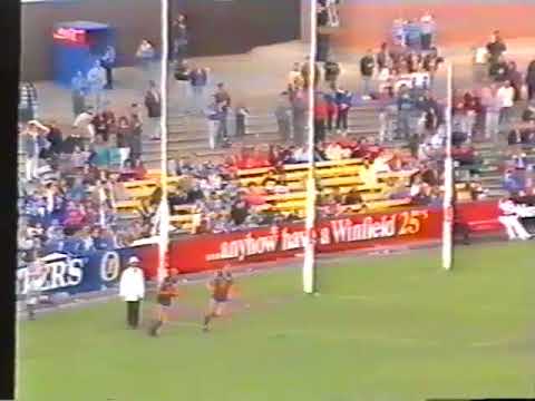1988 VFL Round 10 Foots Vs Carl & Fitzroy Vs Nth Melb brief hlts  2 mins