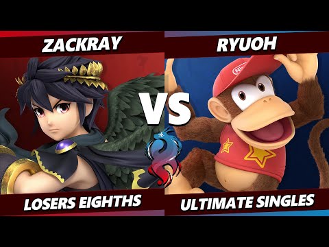 Kowloon Kagaribi TOP 8 - zackray (Dark Pit) Vs. Ryuoh (Diddy Kong) Smash Ultimate - SSBU