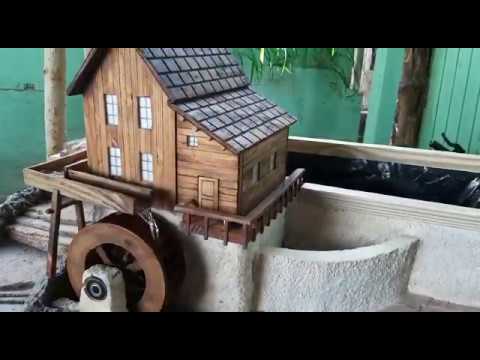Mini Water Wheel,  Grist Mill, mini pond, water fall, pot for miniature garden & succulents. 水車  水车