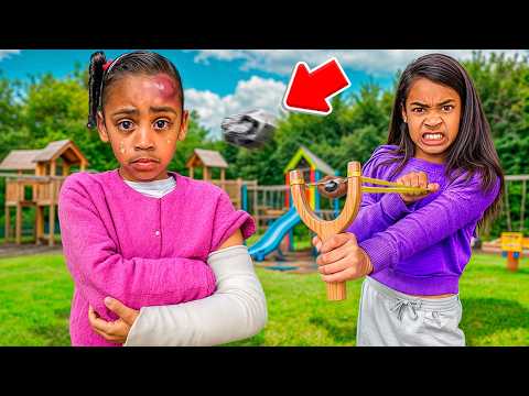 OUR ADOPTED DAUGHTER HURT LONDYN WITH A SLINGSHOT!