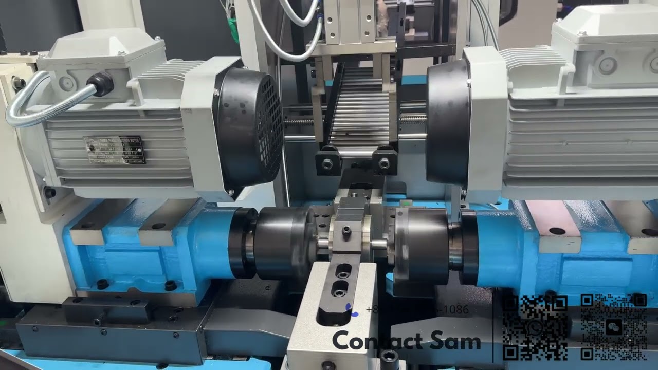 Automatic tube double end chamfering machine