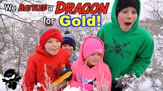 We Battled a Dragon! Search for Treasure X Dragon&#39;s Gold!