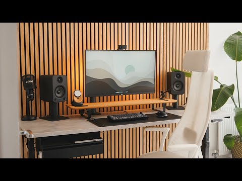 Modern Home Office / Productive Workspace Tour! (2023 Desk Setup)