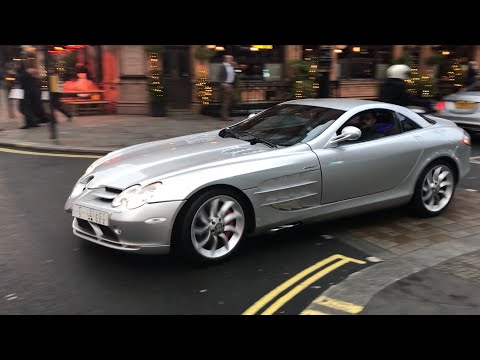 Silver Mercedes SLR McLaren Luxury Car Cruise The Wealthy Streets Of London Mayfair | Watch Da kargo