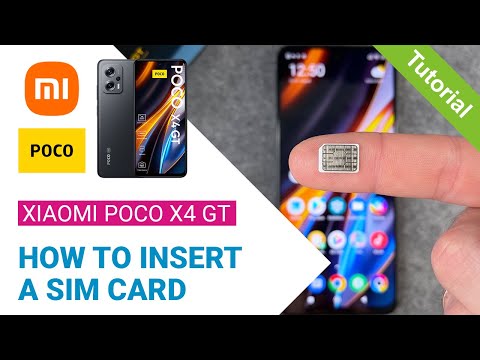 Xiaomi POCO X4 GT - How to insert a SIM card • 📲 • 📶 • ✅ • | Tutorial