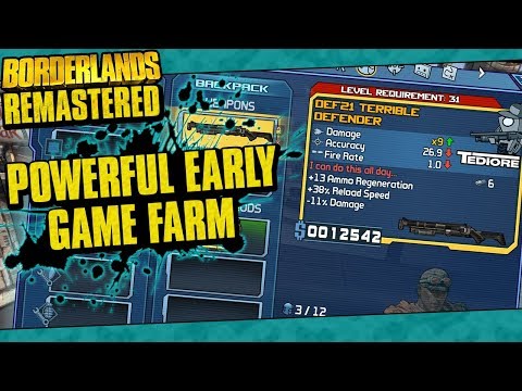 Borderlands Remastered | Powerful Early Game Farms (Easy XP, High Tier Weapon SDUs, Good Gear)