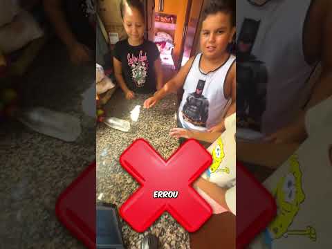 Desafio Da Garrafa Com Água! #shorts