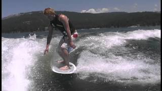 preview picture of video 'Wakeboarding Shaver Lake'