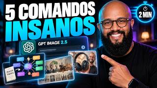 RÁPIDO e FÁCIL: 5 COMANDOS do ChatGPT + Image 2.5 que 99% Não Conhece