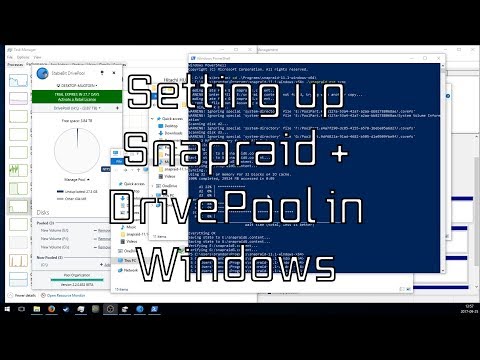 How to setup Snapraid and DrivePool in Windows