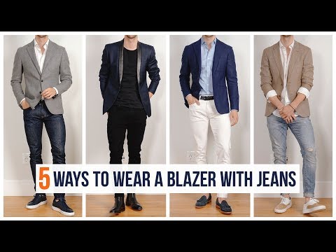 How to Wear A Blazer With Jeans | Casual Men's Fashion...