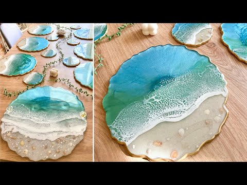 Resin Beach Serving Board Tutorial Fixing Resin Mistakes