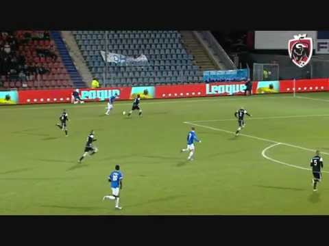 Randy Wolters in actie in FC Den Bosch -FC Eindhoven 04-02-2013