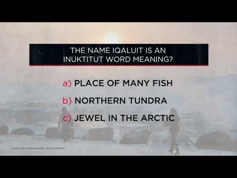 What does the name Iqaluit, an Inuktitut word, mean? | OUTBURST
