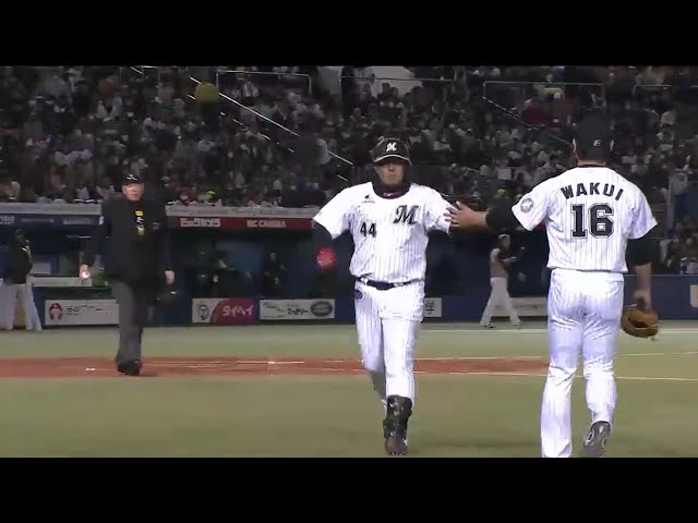 【1回裏】大谷から3点!! マリーンズ・井上 2点タイムリー!! 2016/3/25 M-F