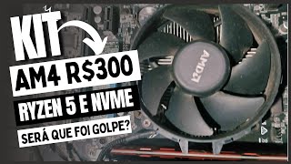 ISSO NÃO EXISTE! Kit AM4 completo por R$300 no Marketplace! Ryzen 5