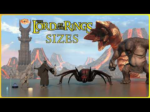 BIGGEST Lord of the Rings Characters ⚔️ | Middle-Earth Size Comparison 3D