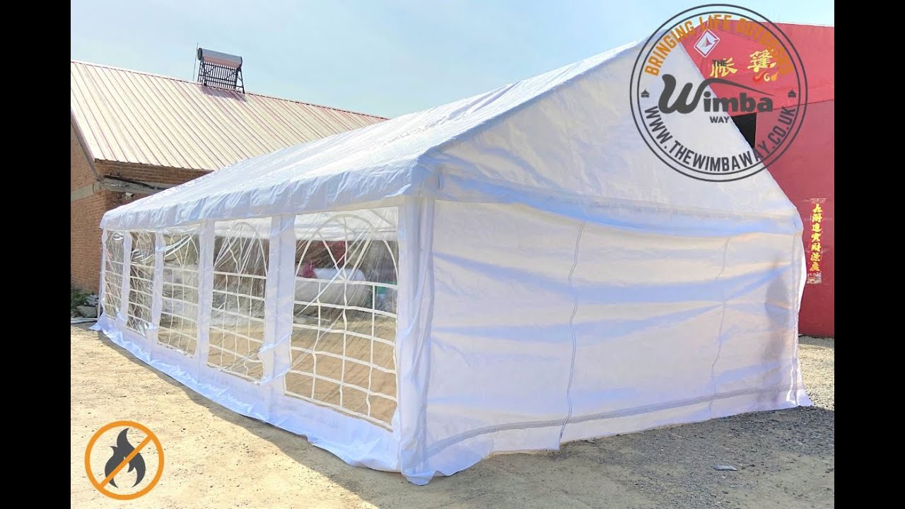 Watch video Our Wimba Marquee's are heavy duty and easy to assemble, see for yourself....... Now Our Wimba Marquee's are heavy duty and easy to assemble, see for yourself.......
