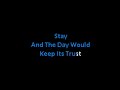U2  -  Stay  -   Real Karaoke