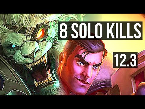 RENGAR vs JAYCE (TOP) | Rank 2 Rengar, 3.4M mastery, 8 solo kills, 13/2/10 | KR Grandmaster | 12.3
