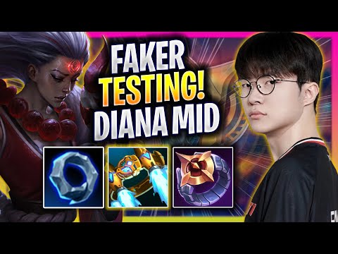 FAKER TESTING DIANA MID IN KOREA SOLOQ! - T1 Faker Plays Diana MID vs Fizz! | Season 2025