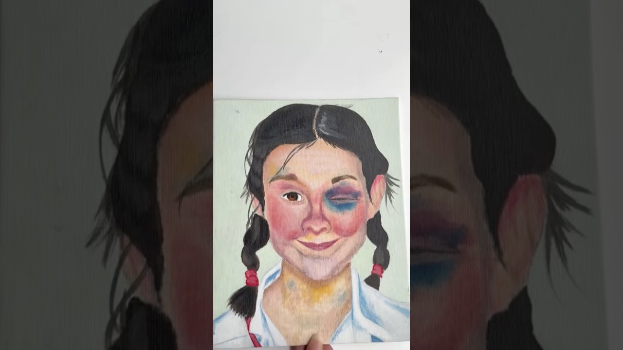 My first portrait painting was a recreation of Norman Rockwell’s “The Young Lady With A Shiner”