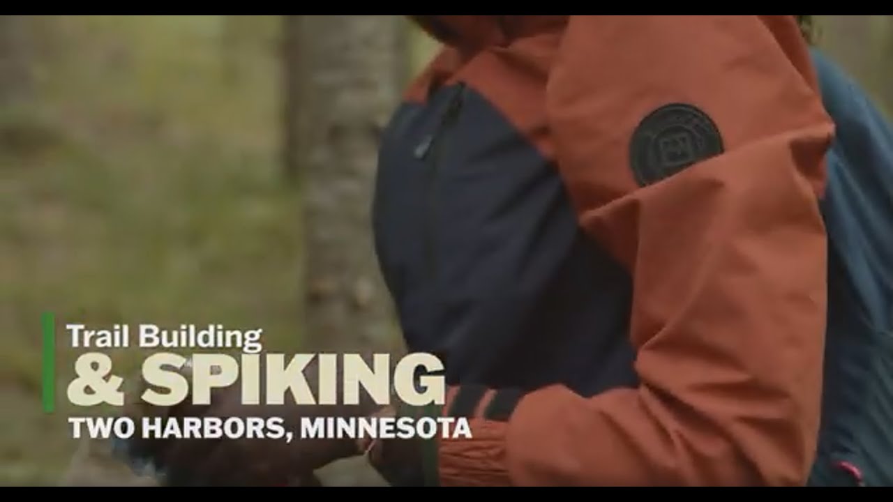 Trail Building and Spike Camping in Two Harbors, Minnesota