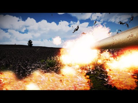 New FLAMETHROWER TANK VS 1 MILLION ZOMBIES ! Ultimate Epic Battle Simulator 2 - UEBS 2