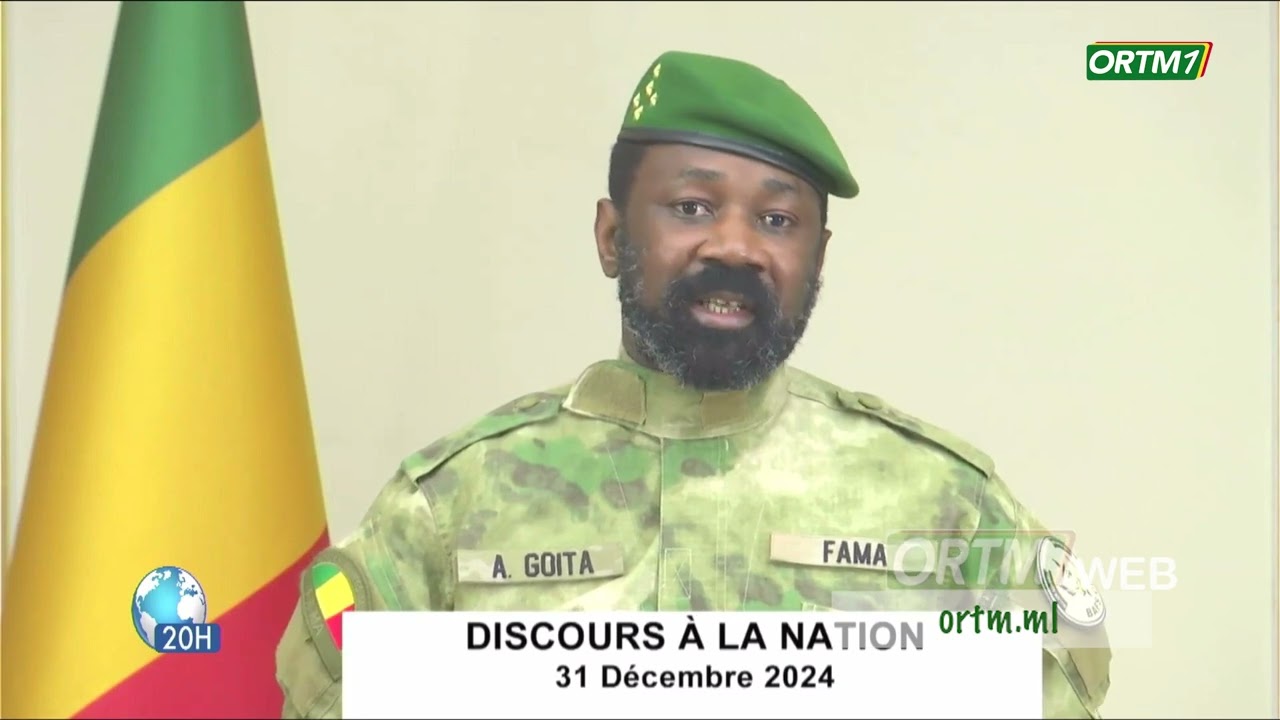 NouvelAn2025  | Discours à la nation du Président de la Transition Général d'Armée Assimi GOÏTA.