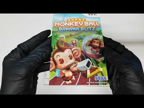 Super Monkey Ball Banana Blitz - Wii Brand: SEGA DVD COVER CD Artwork HD UNBOXING