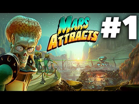 Mars Attracts Gameplay Walkthrough Part 1 - HUMAN ARE THE ENTERTAINMENT