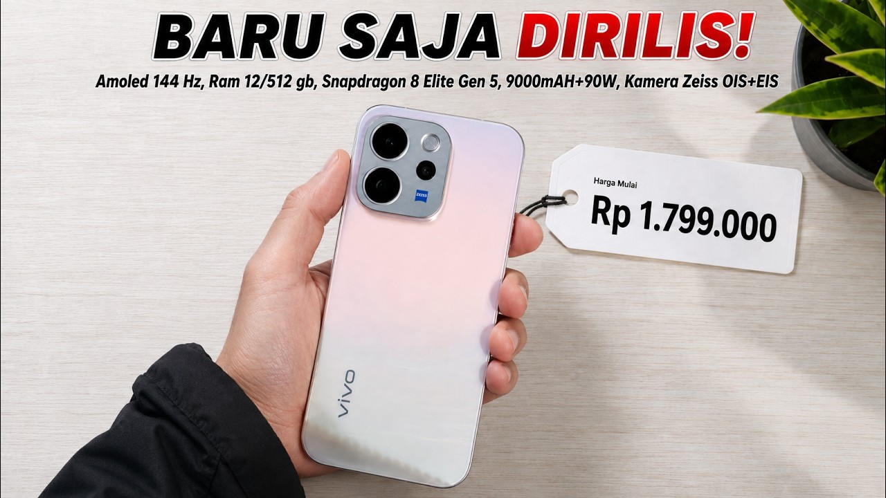 BARU SAJA LAUNCHING‼️9000mAh, 12/512GB - HP VIVO TERBARU DAN TERBAIK JULI 2026