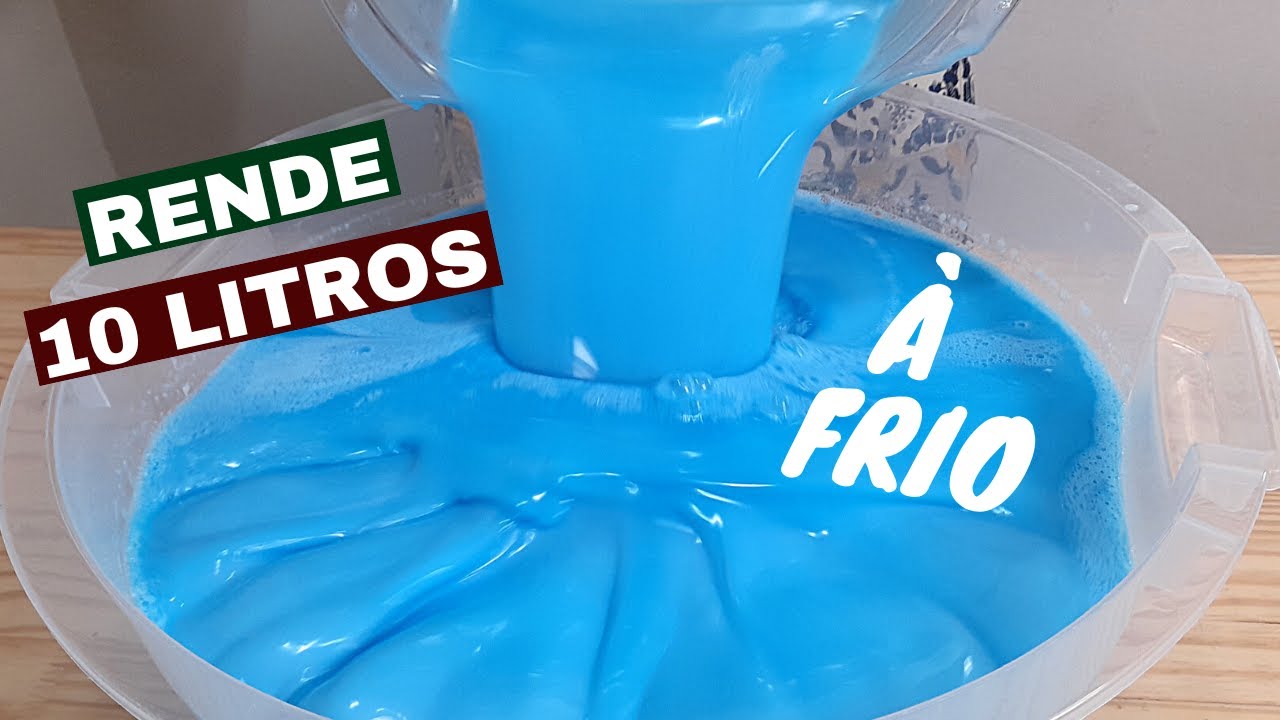 SABÃO TIPO OMO LÍQUIDO  - A FRIO - RENDE 10 LITROS  - ECONOMIZE OU FATURE MUITO