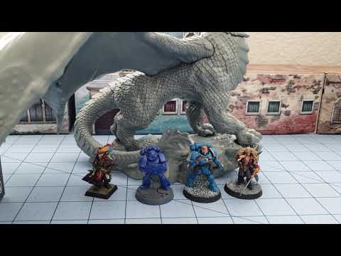 Reaper Bones Argent Silver Dragon unboxed