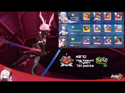 EX Abyss: Red Lotus (407D) - Kasumi (Type+) 731 points [HI3-SEA]