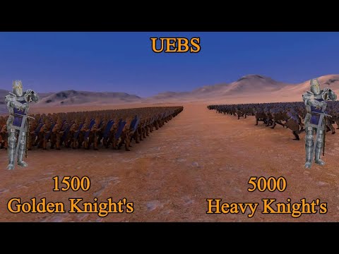 1500 Golden Knight's vs 5000 Heavy Knight's | Ultimate Epic Battle Simulator |