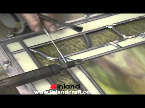 Soldering a Leaded Stained Glass Panel