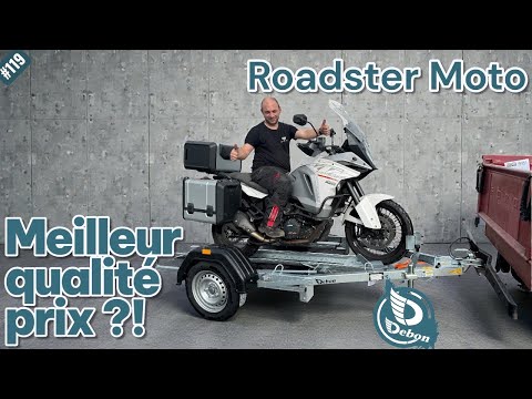 Remorque porte moto basculante DEBON ROADSTER MOTO 1V2 - 1 place - 1 essieu - PTAC 750 KG - Roadster Camp_5