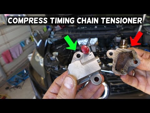 HOW TO COMPRESS TIMING CHAIN TENSIONER