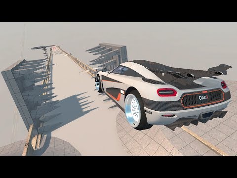 BeamNG Drive High Speed Open Bridge Jumps #5