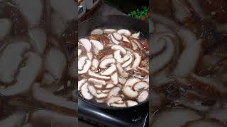 Stir-fried Shiitake Mushrooms