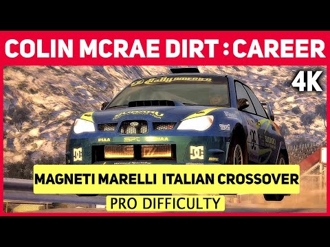 Colin McRae DiRT in 4K - Career - #33 Magneti Marelli Italian Crossover - Pro Difficulty